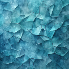 Intriguing abstract pattern featuring weird blue geometric shapes. AI generative