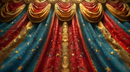Circus or Carnival Frame Background , Circus Tent Background with copy space