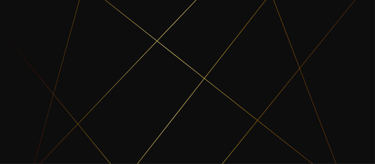 Abstract red and gold lines on black background. Luxury black background paper cut style with black and gold line.  triangles background modern design. Vector illustration.