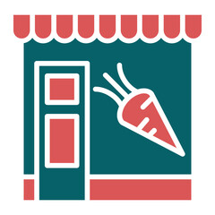 Vegetable Shop Icon Style