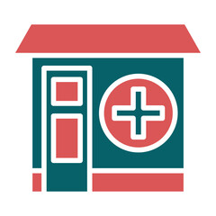 Obraz premium Medical Store Icon Style