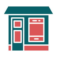 Mobile Shop Icon Style