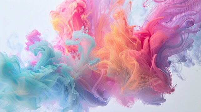 Delve into the depths of creativity with a mesmerizing blend of blurred pink, blue, red, green, and yellow tones, their grainy and abstract flowing forms adding a touch of mystery and elegance.