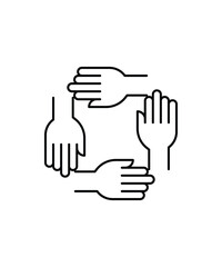 Obraz premium unity icon, vector best line icon.