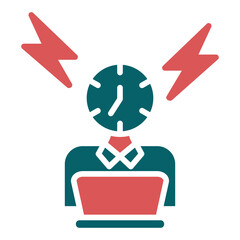 Hard At Work Icon Style