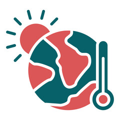 Climate Change Icon Style