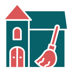 Apartment Cleaning Icon Style