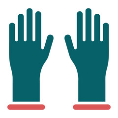 Obraz premium Latex Gloves Icon Style