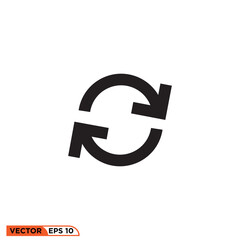 Arrow icon design vector graphic of template, sign and symbol