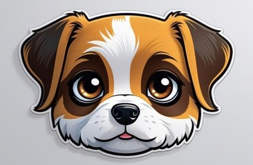 Obraz premium Dog sticker