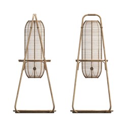 floor lamp isolated on white background, interior lighting, 3D illustration, cg render