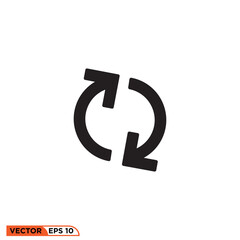 Arrow icon design vector graphic of template, sign and symbol