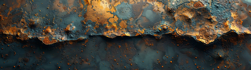 Rusted Metal Surface Covered in Rust - obrazy, fototapety, plakaty
