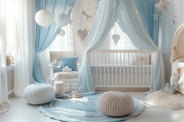 Fototapeta na wymiar Interior of modern baby room. 