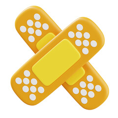 3D Band Aid Icon