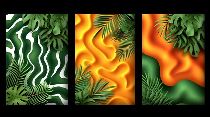 Tropical Leaves and Abstract Patterns