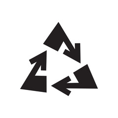 Arrow icon design vector graphic of template, sign and symbol