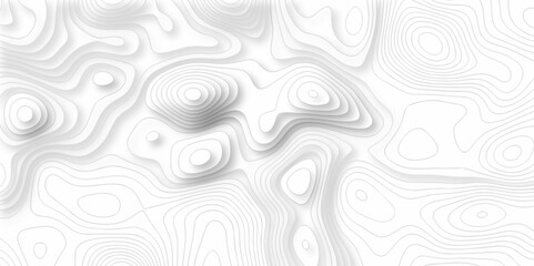 Line topography map contour background, geographic grid. Abstract vector illustration. abstract black or white pattern and Topographic map background.