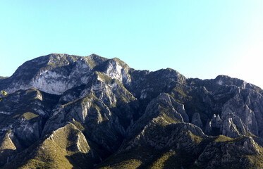 mountain landscape in the sunset
