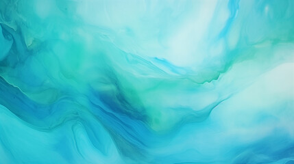 Abstract watercolor paint background by teal color blue and green with liquid fluid texture for background - 745597283