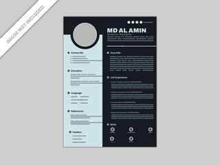 Resume Template, CV Template, Professional Resume Template