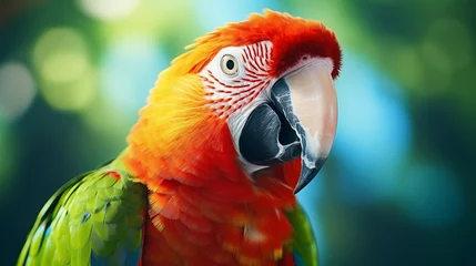 Türaufkleber A beautiful parrot picture  © 俊后生