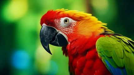 Deurstickers A beautiful parrot picture  © 俊后生