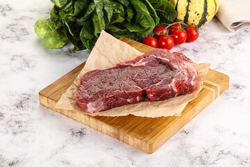 Raw rib eye beef premium steak