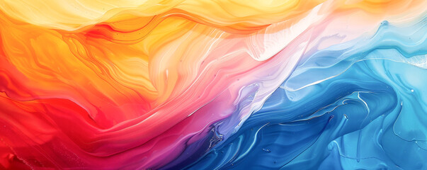 Obraz premium Vibrant Abstract Swirls of Color