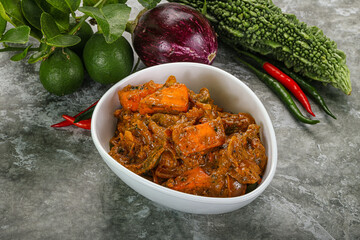 Indian cuisine - homemade mutter paneer