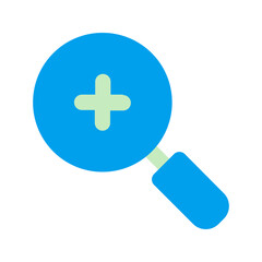 magnifying glass duo tone
