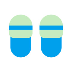 slippers duo tone