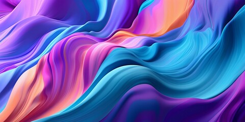 Abstract 3D Render.  Soft wave Background design with dark blue and purple colors.  Modern Abstract Wave Background