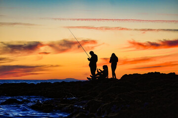 Fototapeta na wymiar tarde de pesca en Guaymas, Sonora