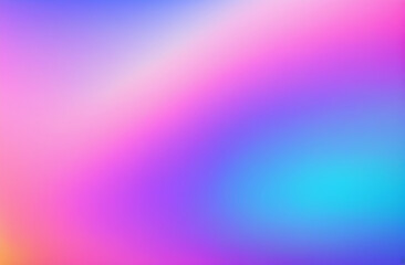 Very smooth, blurred grainy transitions between spots of blue, purple, pink, orange. Reminiscent of holographic plastic film effect