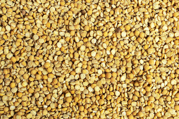 Dried split peas as a background