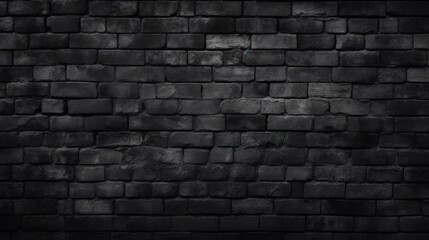Black brick wall texture, brick surface for background