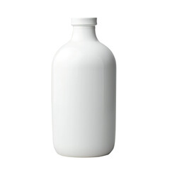 White ceramic vase isolated on a transparent background