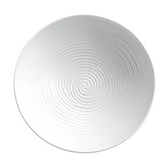 Fototapeta premium White bowl isolated on alpha background. Top View