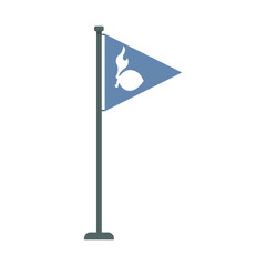 set of scout flags commemorating scout day flag