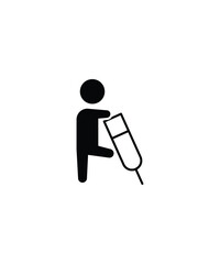 handicap icon, vector best flat icon.