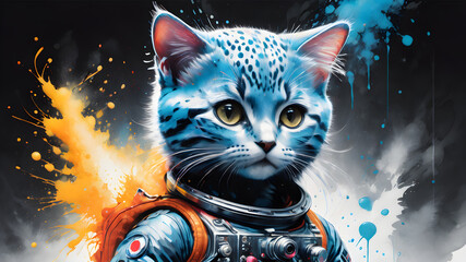 Fantasy Cat in Space