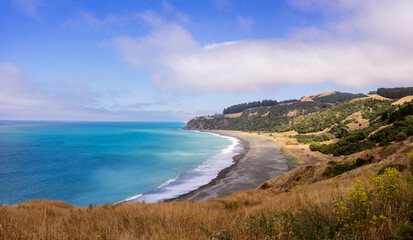 Remote beach, view from above