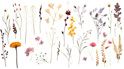 colorful flowers white background