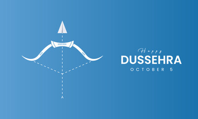 Happy Dussehra festival. Creative social media ads, 3D illustration.