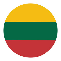 Lithuania flag icon. Lithuania nation element set vector ilustration