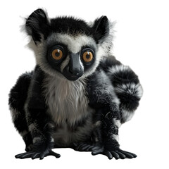lemur isolated on transparent background, png