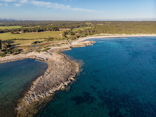Punta de S Illot den Curt, nature reserve, Santanyi, Mallorca, Balearic Islands, Spain