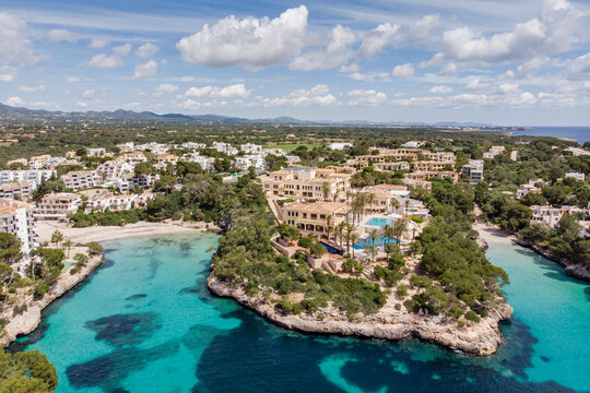 Cala Ferrera and Cala Serena, Cala d Or, Santanyi, Mallorca, Balearic Islands, Spain