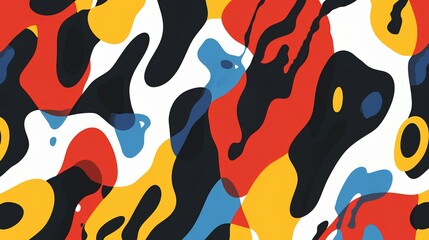 Naklejka premium Abstract colorful background with liquid shapes. Vector illustration. Eps 10.